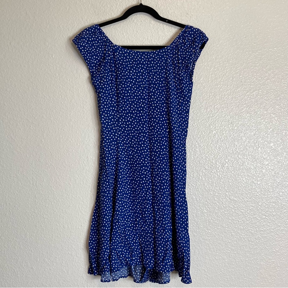 New Rolla’s Erin Mini Tulips Button Front Short Sleeves Fit Flare Dress - Picture 7 of 13